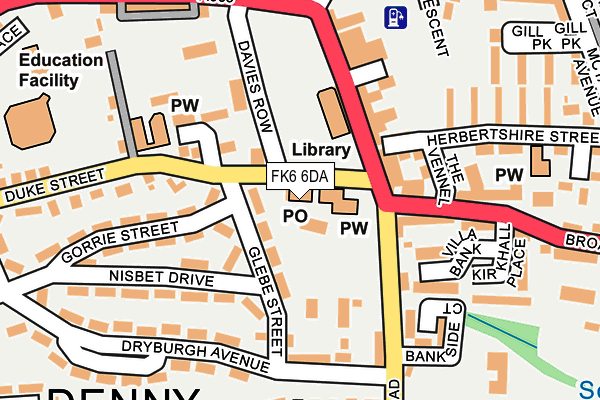 FK6 6DA map - OS OpenMap – Local (Ordnance Survey) FK6 6DA map - OS OpenMap – Local (Ordnance Survey)