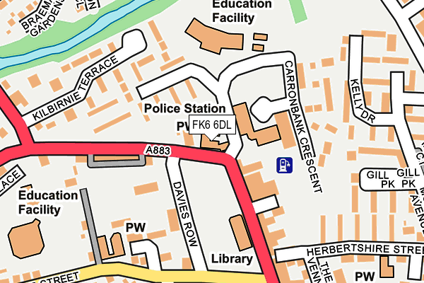 FK6 6DL map - OS OpenMap – Local (Ordnance Survey) FK6 6DL map - OS OpenMap – Local (Ordnance Survey)