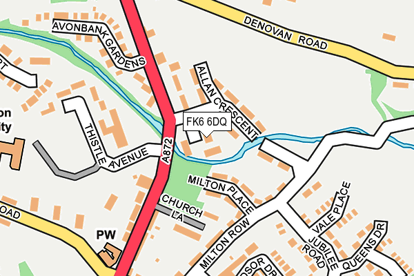 FK6 6DQ map - OS OpenMap – Local (Ordnance Survey) FK6 6DQ map - OS OpenMap – Local (Ordnance Survey)
