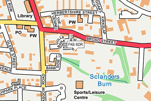FK6 6DR map - OS OpenMap – Local (Ordnance Survey) FK6 6DR map - OS OpenMap – Local (Ordnance Survey)