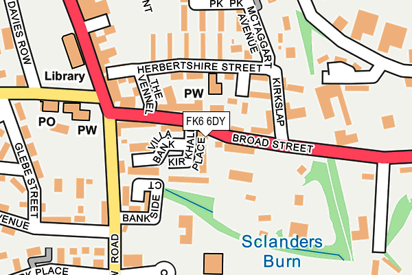 FK6 6DY map - OS OpenMap – Local (Ordnance Survey) FK6 6DY map - OS OpenMap – Local (Ordnance Survey)