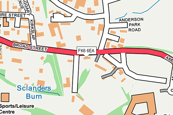 FK6 6EA map - OS OpenMap – Local (Ordnance Survey) FK6 6EA map - OS OpenMap – Local (Ordnance Survey)