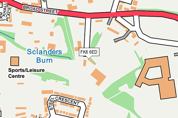 FK6 6ED map - OS OpenMap – Local (Ordnance Survey) FK6 6ED map - OS OpenMap – Local (Ordnance Survey)