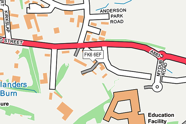 FK6 6EF map - OS OpenMap – Local (Ordnance Survey) FK6 6EF map - OS OpenMap – Local (Ordnance Survey)