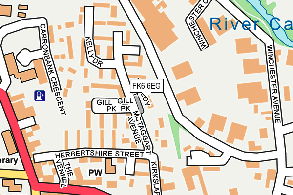 FK6 6EG map - OS OpenMap – Local (Ordnance Survey) FK6 6EG map - OS OpenMap – Local (Ordnance Survey)