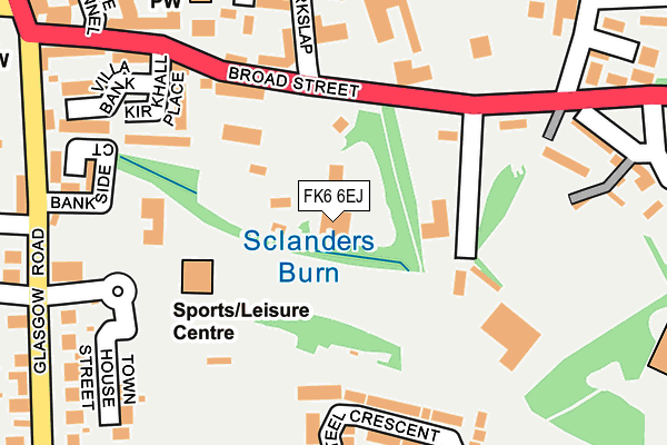 FK6 6EJ map - OS OpenMap – Local (Ordnance Survey) FK6 6EJ map - OS OpenMap – Local (Ordnance Survey)