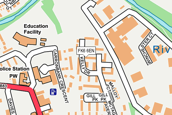 FK6 6EN map - OS OpenMap – Local (Ordnance Survey) FK6 6EN map - OS OpenMap – Local (Ordnance Survey)