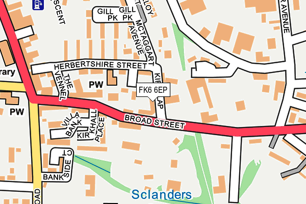 FK6 6EP map - OS OpenMap – Local (Ordnance Survey) FK6 6EP map - OS OpenMap – Local (Ordnance Survey)