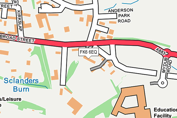 FK6 6EQ map - OS OpenMap – Local (Ordnance Survey) FK6 6EQ map - OS OpenMap – Local (Ordnance Survey)