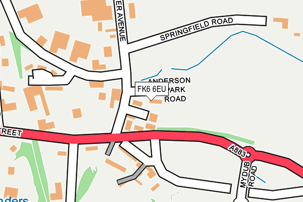 FK6 6EU map - OS OpenMap – Local (Ordnance Survey) FK6 6EU map - OS OpenMap – Local (Ordnance Survey)