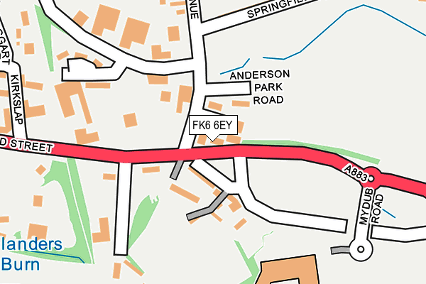 FK6 6EY map - OS OpenMap – Local (Ordnance Survey) FK6 6EY map - OS OpenMap – Local (Ordnance Survey)