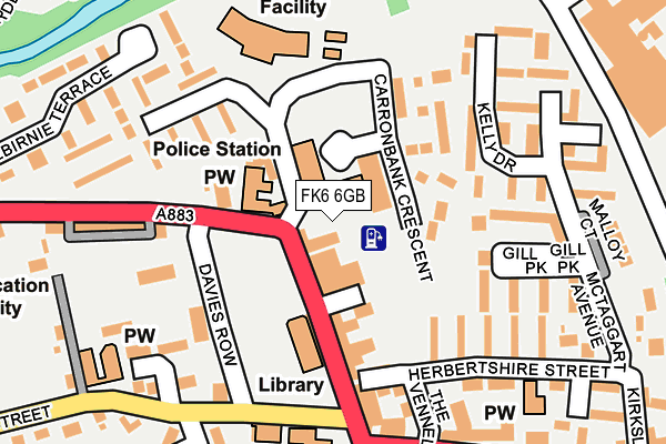 FK6 6GB map - OS OpenMap – Local (Ordnance Survey) FK6 6GB map - OS OpenMap – Local (Ordnance Survey)