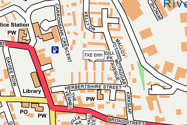 FK6 6HH map - OS OpenMap – Local (Ordnance Survey) FK6 6HH map - OS OpenMap – Local (Ordnance Survey)