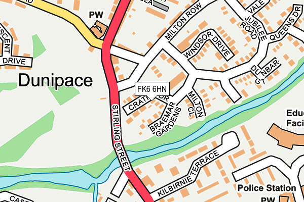 FK6 6HN map - OS OpenMap – Local (Ordnance Survey) FK6 6HN map - OS OpenMap – Local (Ordnance Survey)