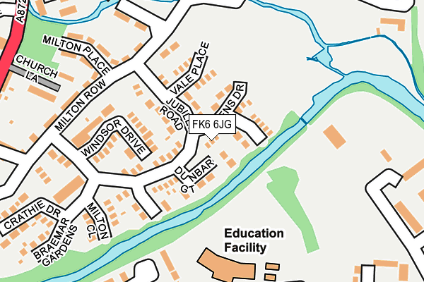 FK6 6JG map - OS OpenMap – Local (Ordnance Survey) FK6 6JG map - OS OpenMap – Local (Ordnance Survey)
