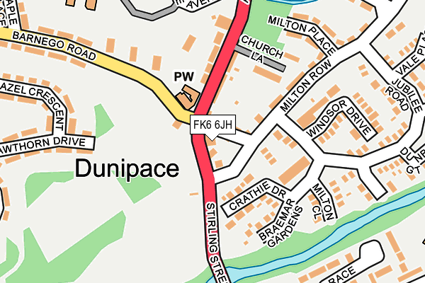 FK6 6JH map - OS OpenMap – Local (Ordnance Survey) FK6 6JH map - OS OpenMap – Local (Ordnance Survey)