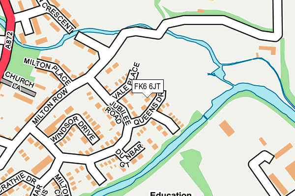 FK6 6JT map - OS OpenMap – Local (Ordnance Survey) FK6 6JT map - OS OpenMap – Local (Ordnance Survey)