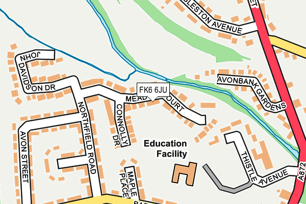 FK6 6JU map - OS OpenMap – Local (Ordnance Survey) FK6 6JU map - OS OpenMap – Local (Ordnance Survey)