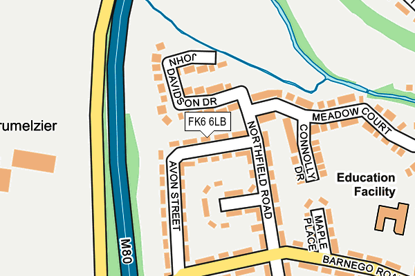FK6 6LB map - OS OpenMap – Local (Ordnance Survey) FK6 6LB map - OS OpenMap – Local (Ordnance Survey)