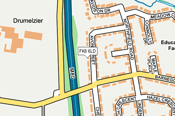 FK6 6LD map - OS OpenMap – Local (Ordnance Survey) FK6 6LD map - OS OpenMap – Local (Ordnance Survey)