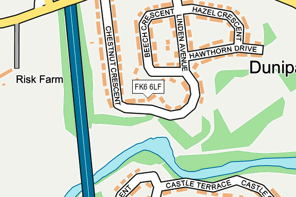 FK6 6LF map - OS OpenMap – Local (Ordnance Survey) FK6 6LF map - OS OpenMap – Local (Ordnance Survey)