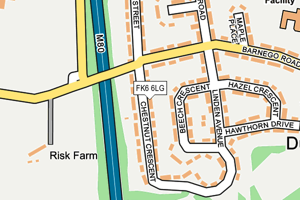 FK6 6LG map - OS OpenMap – Local (Ordnance Survey) FK6 6LG map - OS OpenMap – Local (Ordnance Survey)