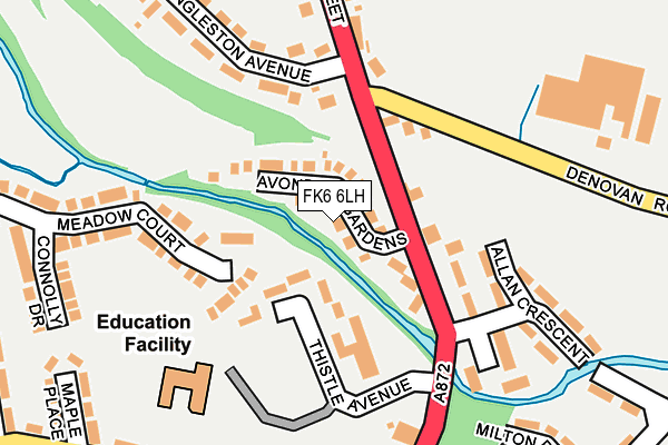 FK6 6LH map - OS OpenMap – Local (Ordnance Survey) FK6 6LH map - OS OpenMap – Local (Ordnance Survey)
