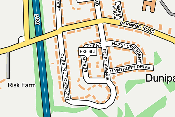 FK6 6LJ map - OS OpenMap – Local (Ordnance Survey) FK6 6LJ map - OS OpenMap – Local (Ordnance Survey)