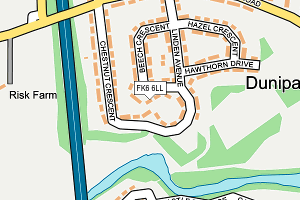 FK6 6LL map - OS OpenMap – Local (Ordnance Survey) FK6 6LL map - OS OpenMap – Local (Ordnance Survey)