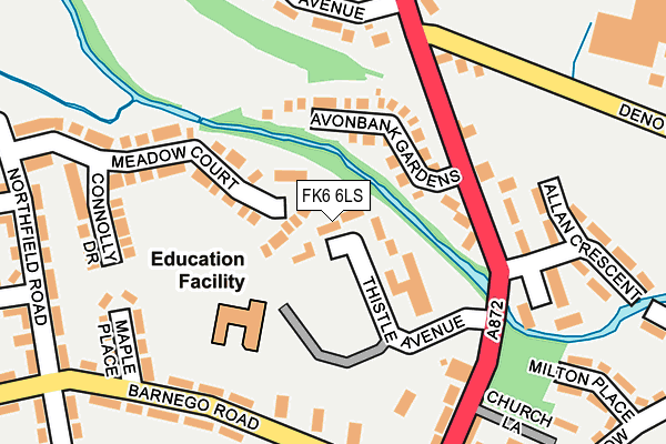 FK6 6LS map - OS OpenMap – Local (Ordnance Survey) FK6 6LS map - OS OpenMap – Local (Ordnance Survey)