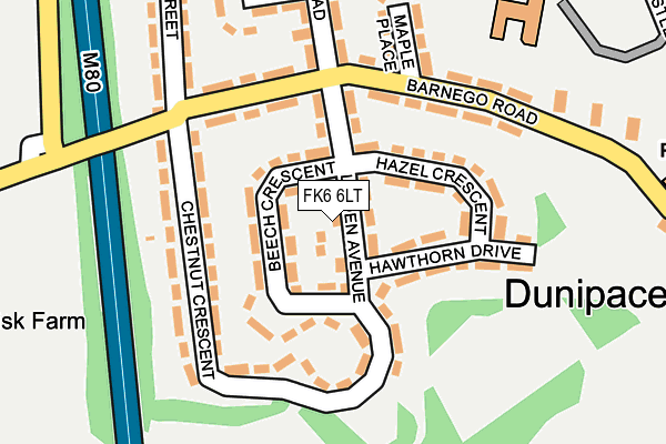 FK6 6LT map - OS OpenMap – Local (Ordnance Survey) FK6 6LT map - OS OpenMap – Local (Ordnance Survey)