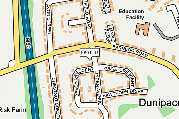 FK6 6LU map - OS OpenMap – Local (Ordnance Survey) FK6 6LU map - OS OpenMap – Local (Ordnance Survey)