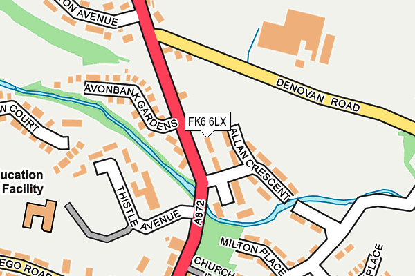 FK6 6LX map - OS OpenMap – Local (Ordnance Survey) FK6 6LX map - OS OpenMap – Local (Ordnance Survey)