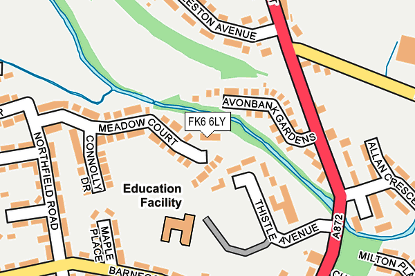 FK6 6LY map - OS OpenMap – Local (Ordnance Survey) FK6 6LY map - OS OpenMap – Local (Ordnance Survey)
