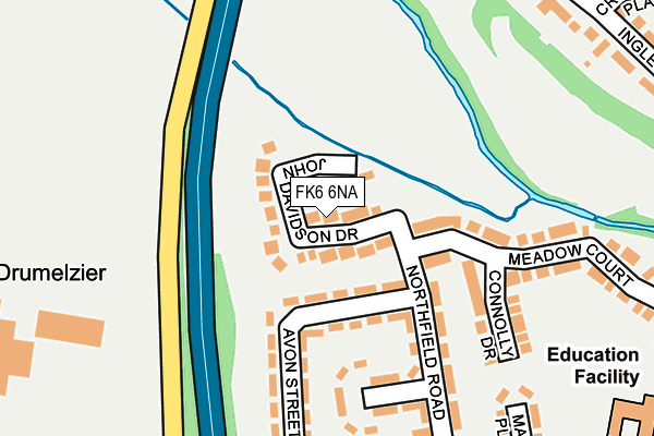 FK6 6NA map - OS OpenMap – Local (Ordnance Survey) FK6 6NA map - OS OpenMap – Local (Ordnance Survey)