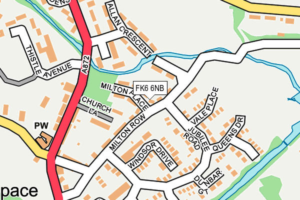 FK6 6NB map - OS OpenMap – Local (Ordnance Survey) FK6 6NB map - OS OpenMap – Local (Ordnance Survey)