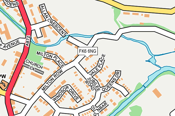 FK6 6NG map - OS OpenMap – Local (Ordnance Survey) FK6 6NG map - OS OpenMap – Local (Ordnance Survey)