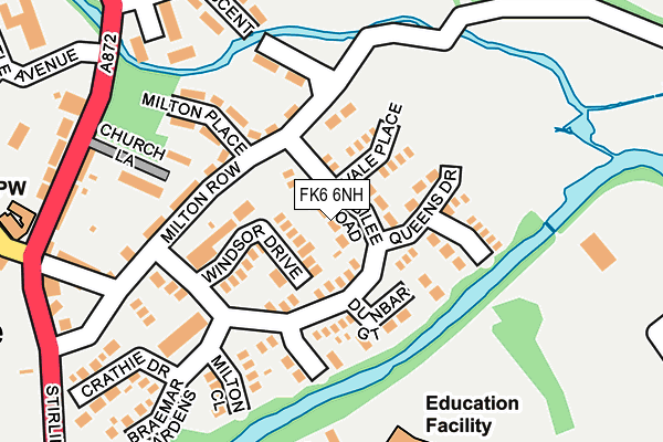 FK6 6NH map - OS OpenMap – Local (Ordnance Survey) FK6 6NH map - OS OpenMap – Local (Ordnance Survey)