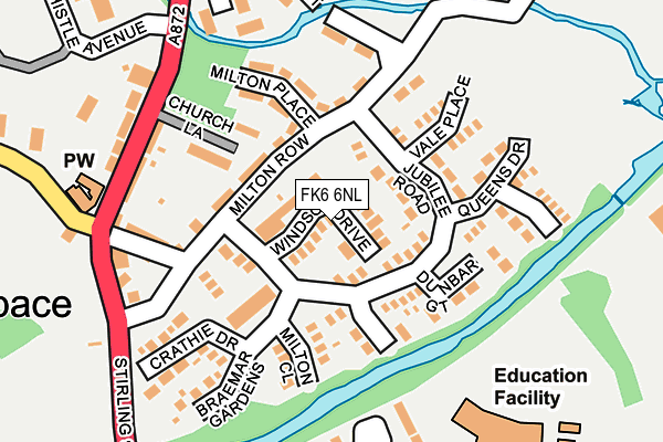 FK6 6NL map - OS OpenMap – Local (Ordnance Survey) FK6 6NL map - OS OpenMap – Local (Ordnance Survey)