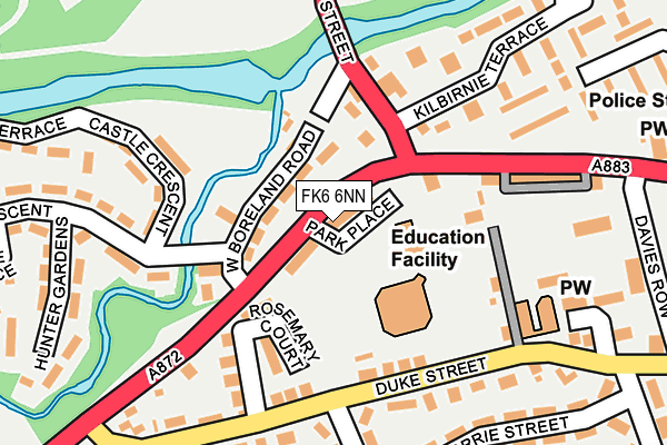 FK6 6NN map - OS OpenMap – Local (Ordnance Survey) FK6 6NN map - OS OpenMap – Local (Ordnance Survey)