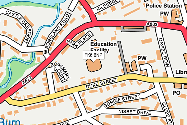 FK6 6NP map - OS OpenMap – Local (Ordnance Survey) FK6 6NP map - OS OpenMap – Local (Ordnance Survey)