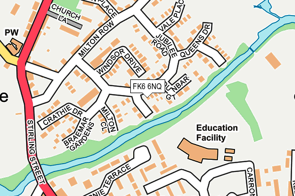 FK6 6NQ map - OS OpenMap – Local (Ordnance Survey) FK6 6NQ map - OS OpenMap – Local (Ordnance Survey)