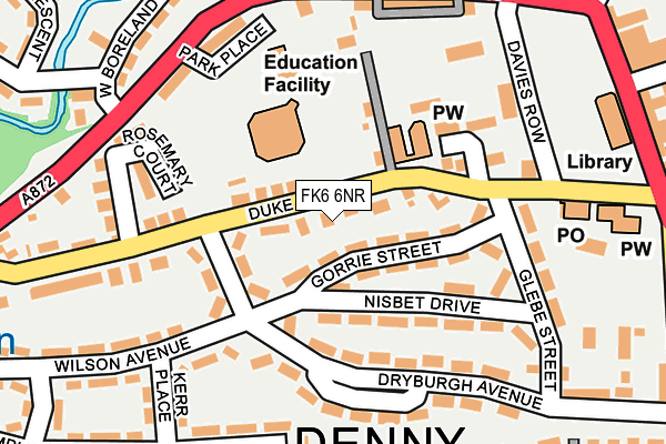 FK6 6NR map - OS OpenMap – Local (Ordnance Survey) FK6 6NR map - OS OpenMap – Local (Ordnance Survey)