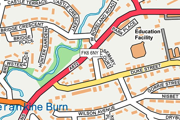 FK6 6NY map - OS OpenMap – Local (Ordnance Survey) FK6 6NY map - OS OpenMap – Local (Ordnance Survey)