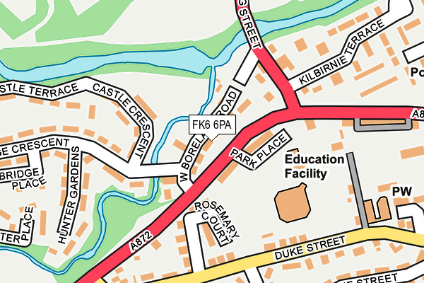 FK6 6PA map - OS OpenMap – Local (Ordnance Survey) FK6 6PA map - OS OpenMap – Local (Ordnance Survey)