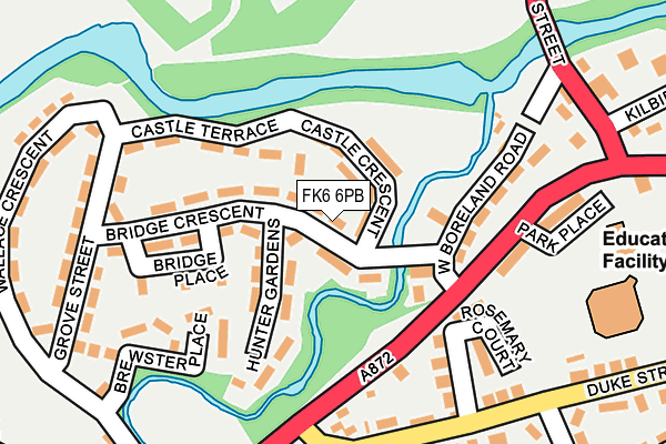 FK6 6PB map - OS OpenMap – Local (Ordnance Survey) FK6 6PB map - OS OpenMap – Local (Ordnance Survey)