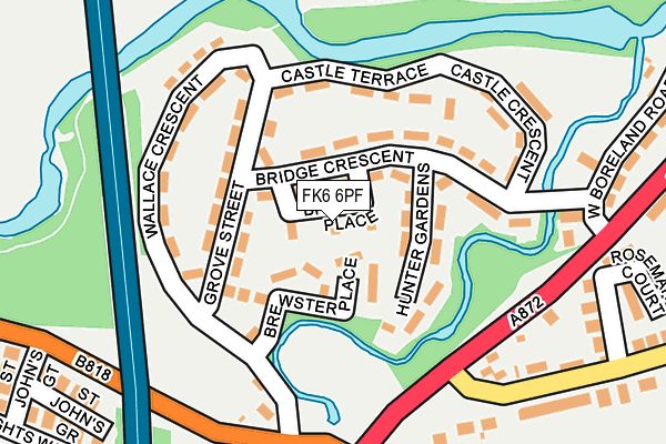 FK6 6PF map - OS OpenMap – Local (Ordnance Survey) FK6 6PF map - OS OpenMap – Local (Ordnance Survey)