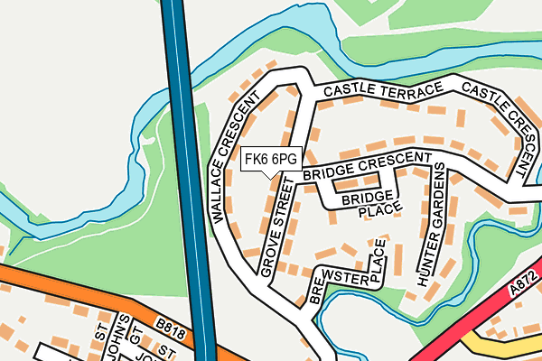 FK6 6PG map - OS OpenMap – Local (Ordnance Survey) FK6 6PG map - OS OpenMap – Local (Ordnance Survey)