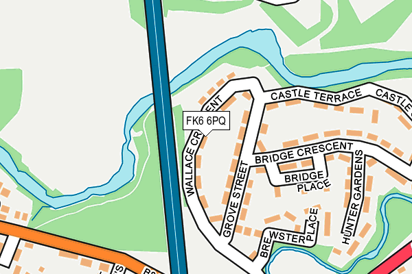 FK6 6PQ map - OS OpenMap – Local (Ordnance Survey) FK6 6PQ map - OS OpenMap – Local (Ordnance Survey)
