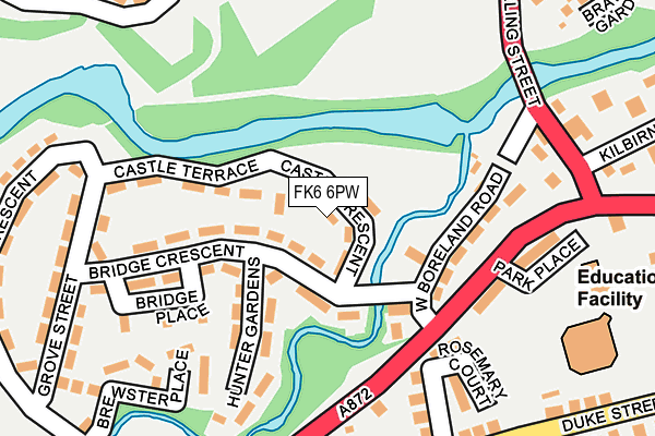 FK6 6PW map - OS OpenMap – Local (Ordnance Survey) FK6 6PW map - OS OpenMap – Local (Ordnance Survey)